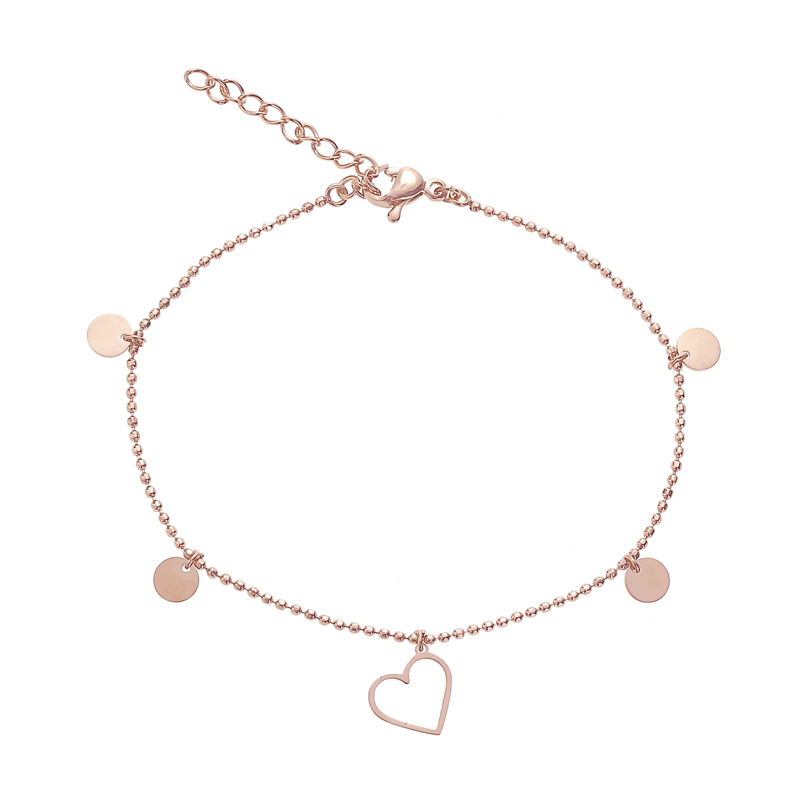 Armband BEAUTIFUL – Herz, rosévergoldet